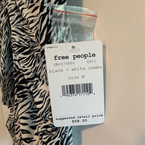 Free People Coco Zebra Print Tank Top - Picture 6 of 8
